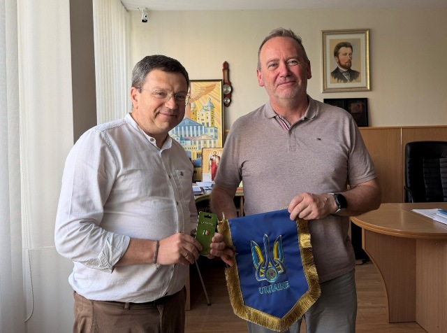 Ректор_ТНПУ, проф.Богдан  Буяк, та доктор Майкл Гол під час зустрічі